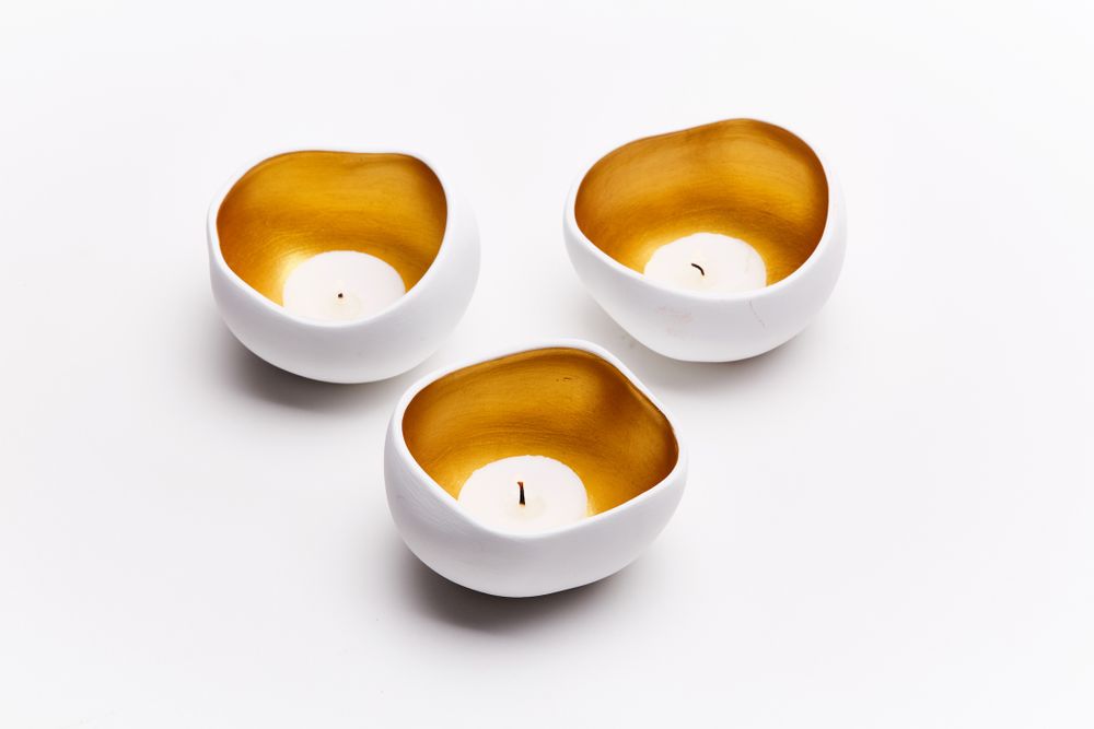 Christmas table settings - TRIO candle holders - 3-piece set - ANOQ