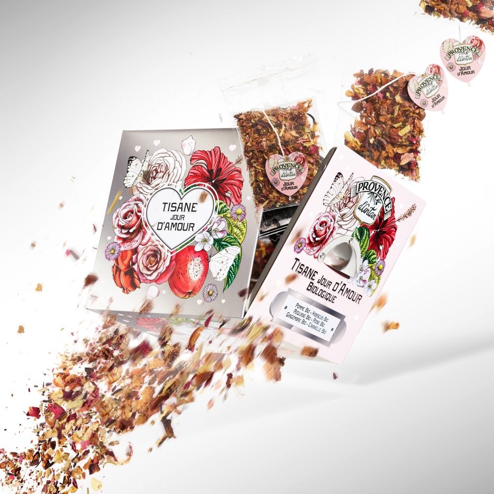 Café et thé - Tisane Jour d'Amour Biologique - PROVENCE D ANTAN