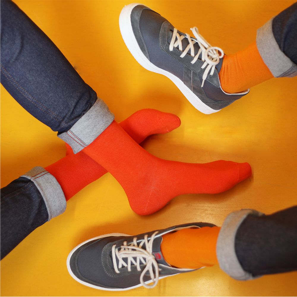 Chaussettes - Orange - ARCHIDUCHESSE