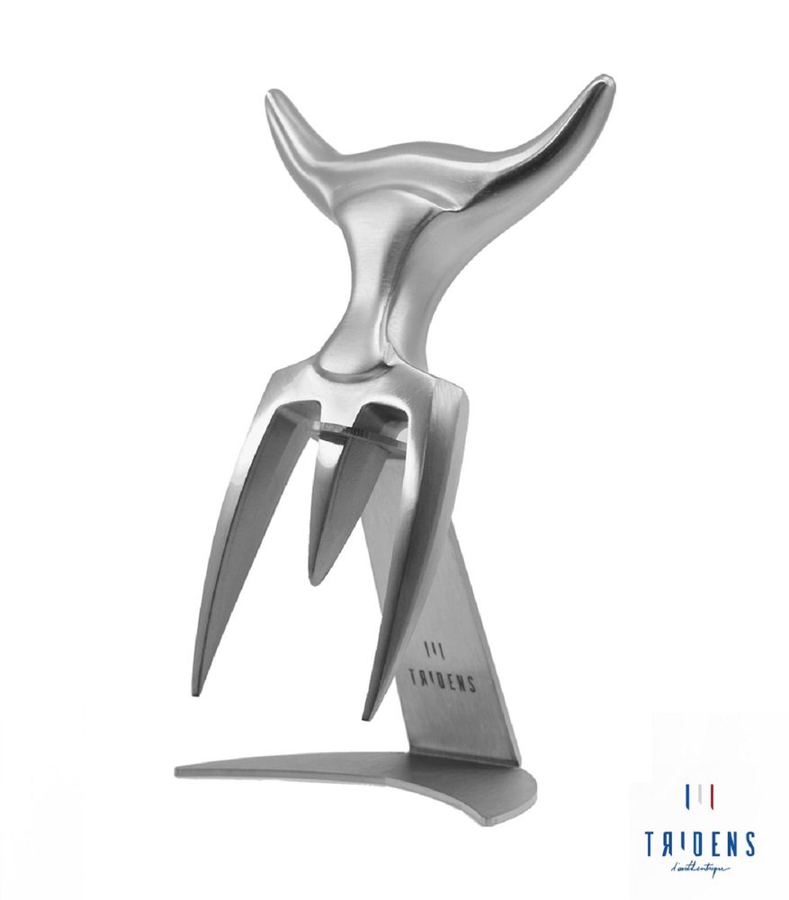 Cutlery set - Brushed Fork + stainless steel holder - TRIDENS
