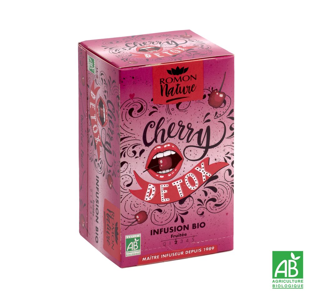 Café et thé - Infusion Cherry Detox Bio - ROMON NATURE
