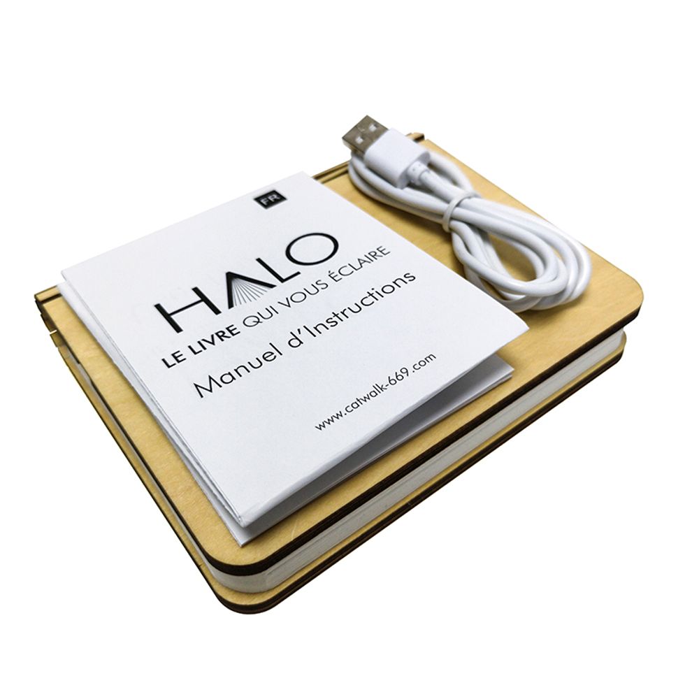 Objets design - HALO - LE LIVRE QUI VOUS ECLAIRE - CATWALK