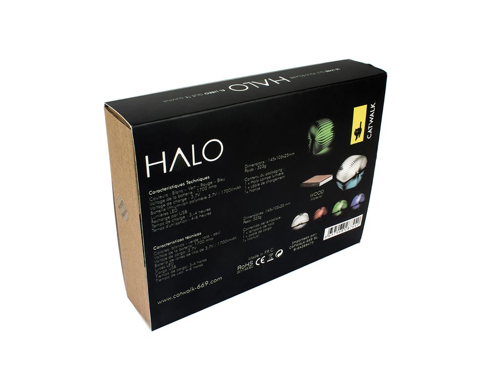 Objets design - HALO - LE LIVRE QUI VOUS ECLAIRE - CATWALK