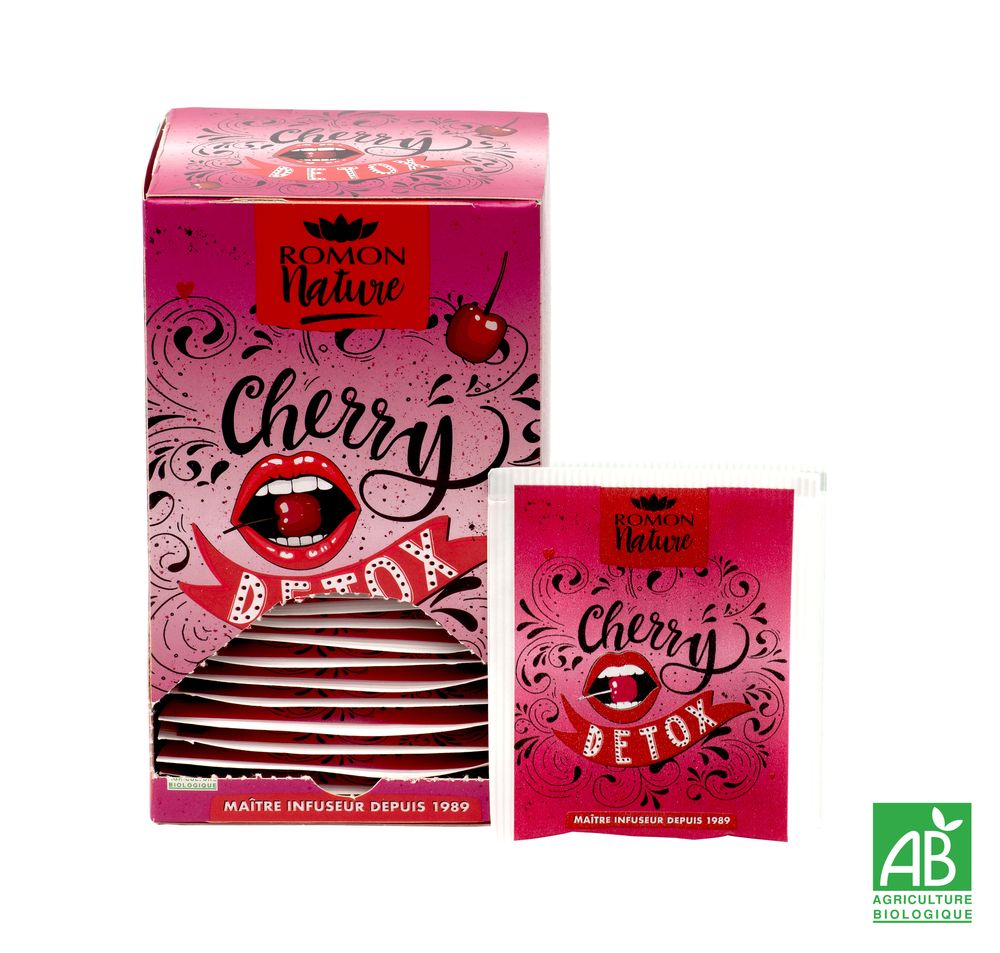 Café et thé - Infusion Cherry Detox Bio - ROMON NATURE