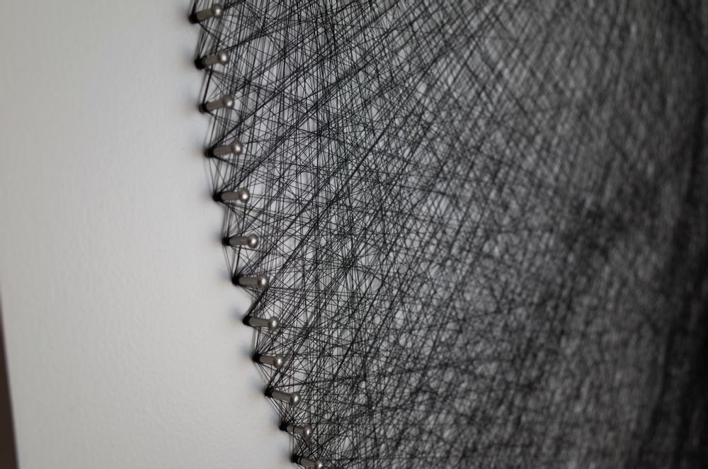 Other wall decoration - Art-Canvas "Mountains" - Made In Unique "Painting" Technique- Wall decoration - STRING THEORY