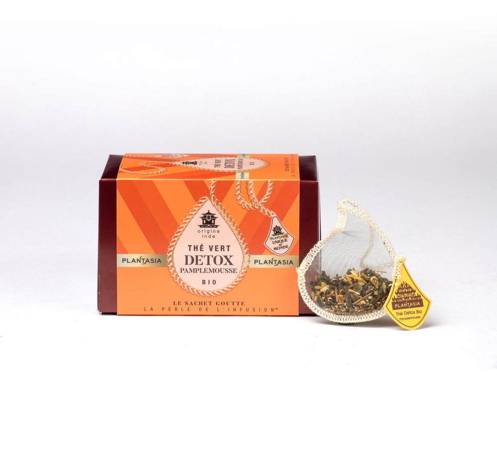 Café et thé - Thé vert Detox Pamplemousse Bio - PLANTASIA