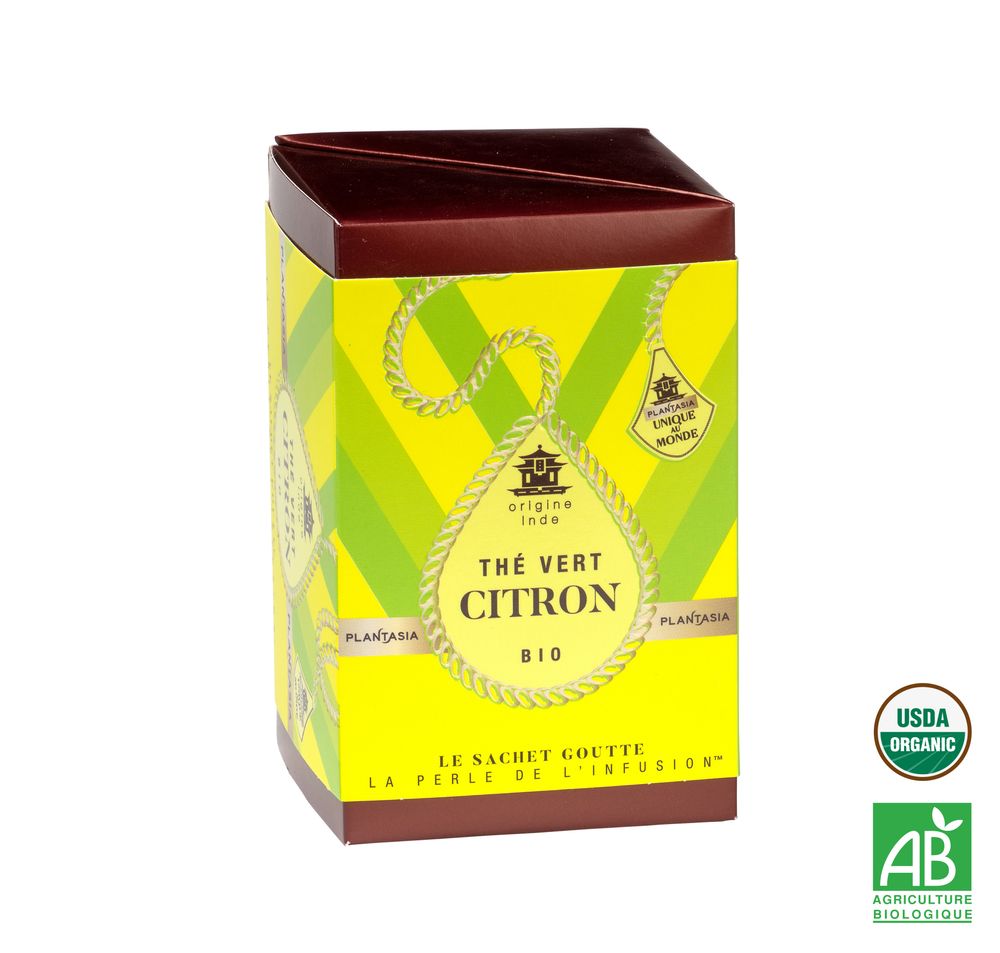 Café et thé - Thé vert au Citron Bio - PLANTASIA
