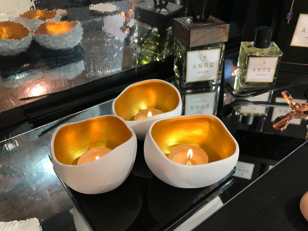 Christmas table settings - TRIO candle holders - 3-piece set - ANOQ