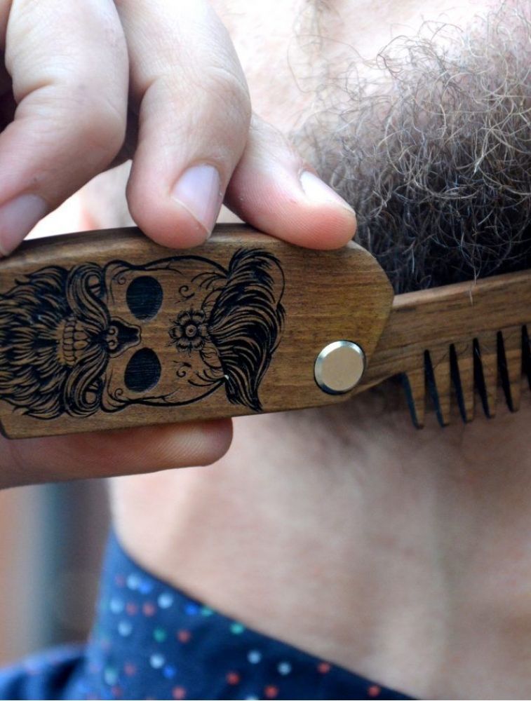 Cosmétiques - Peigne d'ours en bois, noyer et wengé - ENJOYTHEWOOD