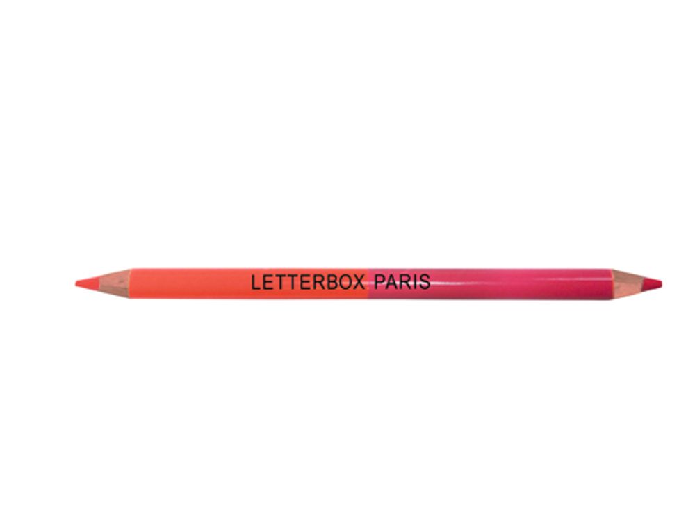 Papeterie bureau - Crayons bi-colores. - LETTERBOX