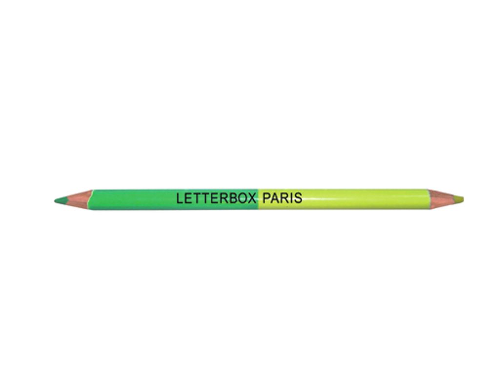 Papeterie bureau - Crayons bi-colores. - LETTERBOX