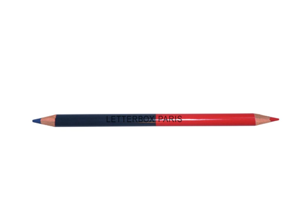Papeterie bureau - Crayons bi-colores. - LETTERBOX