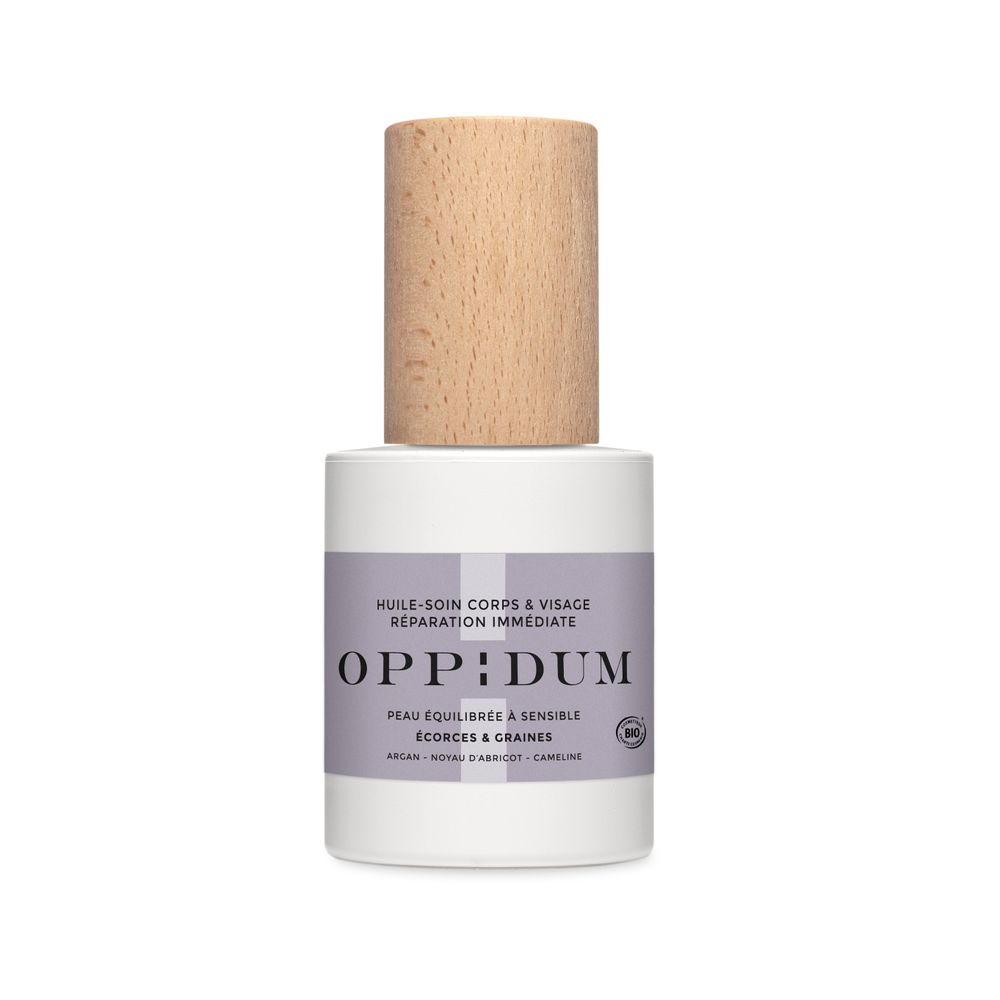 Cosmétiques - HUILE-SOIN ÉCORCES & GRAINES - OPPIDUM - COSMETIQUE NATURELLE