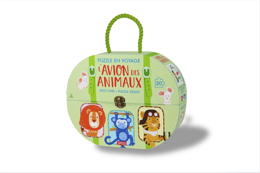 Bureaux d'enfants - Puzzle en voyage - L'avion des animaux - SASSI