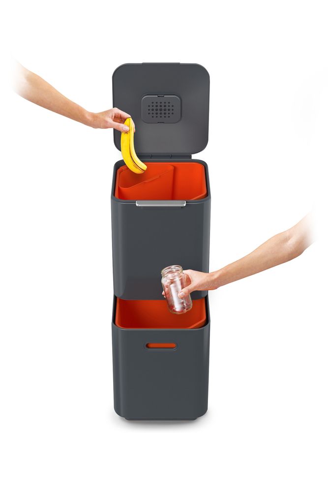 Poubelles de cuisine - Totem Compact (40L) -Unité de séparation des déchets - JOSEPH JOSEPH