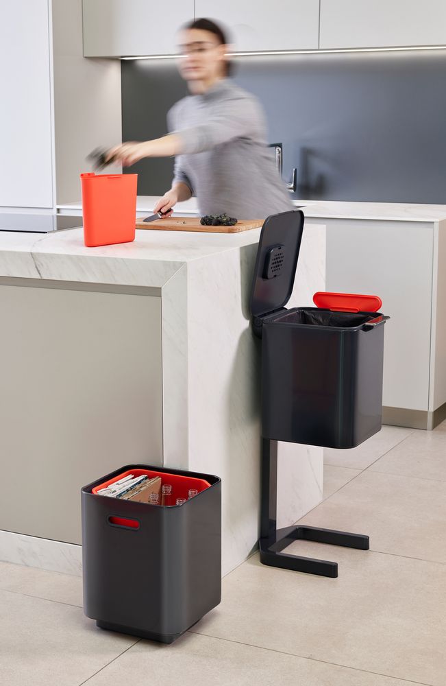 Poubelles de cuisine - Totem Compact (40L) -Unité de séparation des déchets - JOSEPH JOSEPH