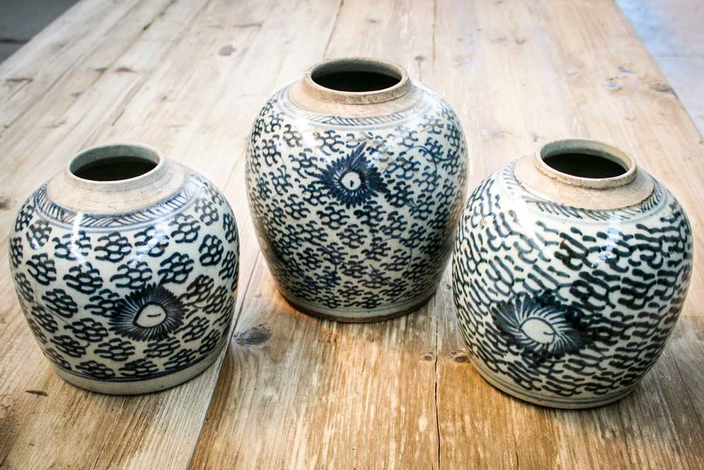 Pottery - Ancient Chinese ginger jars - THE SILK ROAD COLLECTION