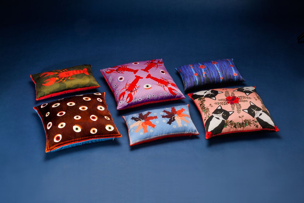 Fabric cushions - CLEO Silk cushion - MY FRIEND PACO