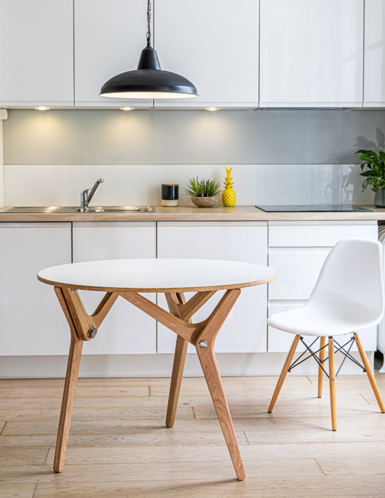 Objets design - Table redevable - CLASSIQUE - BOULON BLANC
