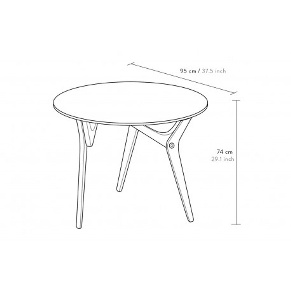 Objets design - Table redevable - CLASSIQUE - BOULON BLANC