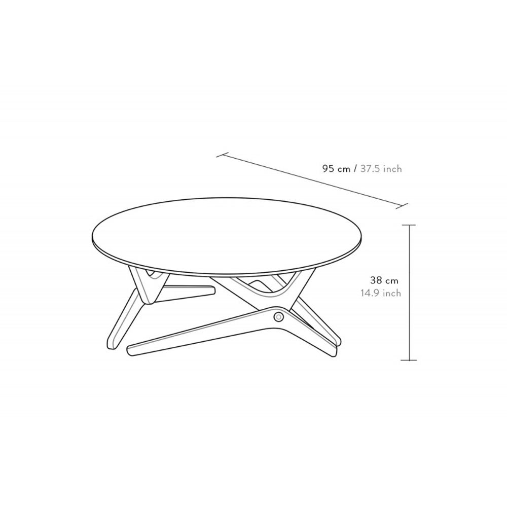 Objets design - Table redevable - CLASSIQUE - BOULON BLANC