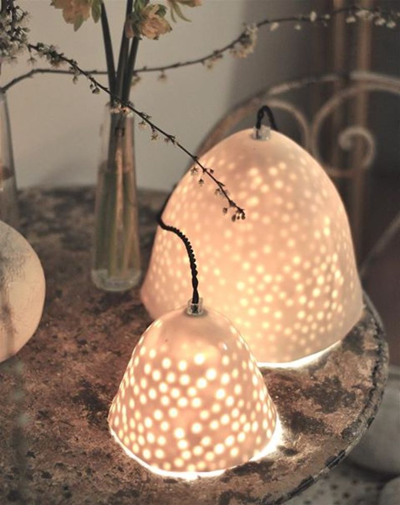 Suspensions - lampes M gros pois - MYRIAM AIT AMAR