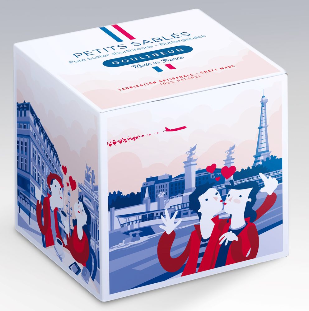 Biscuits - BOITE CUBE LIFE IN PARIS - GOULIBEUR