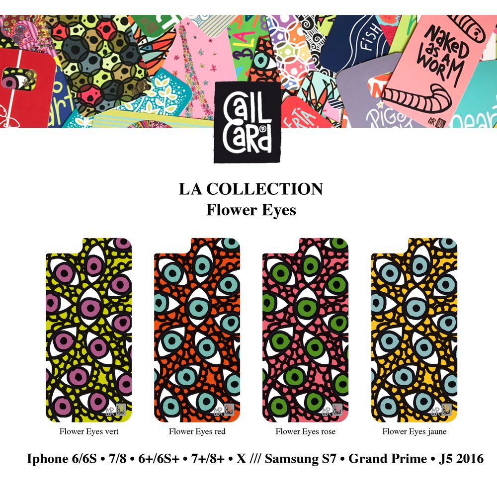 Prêt-à-porter - ÉTUI DE TÉLÉPHONE YEUX DE FLEURS - CALL CARD®
