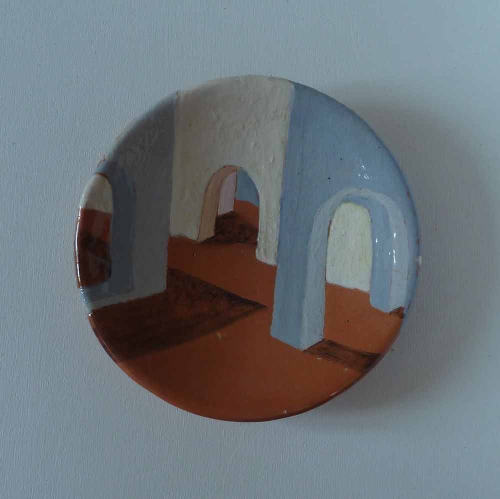 Decorative objects - bowl with décor architectural - ELISABETH BOURGET