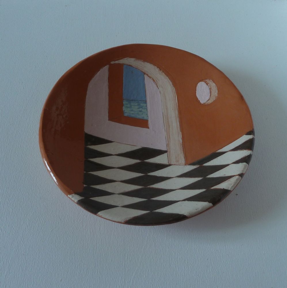 Decorative objects - bowl with décor architectural - ELISABETH BOURGET