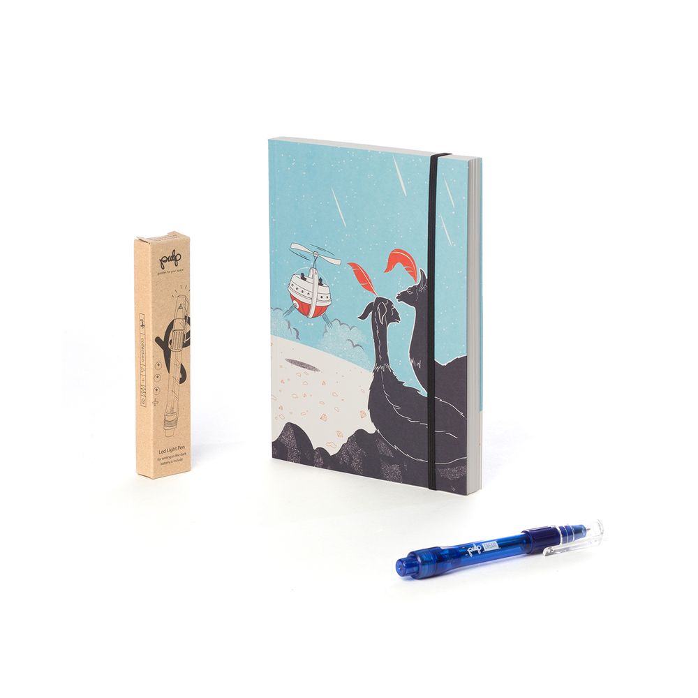 Cadeaux - Dream Journal - Notebook & Led Light Stylo - PULP SHOP