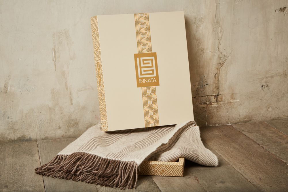 Decorative objects - Herringbone Plaid - 100% Baby Alpaca - INATA
