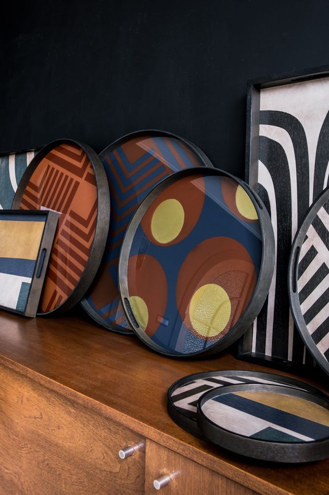 Trays - Urban geometry tray collection - ETHNICRAFT