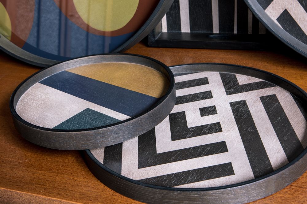 Trays - Urban geometry tray collection - ETHNICRAFT