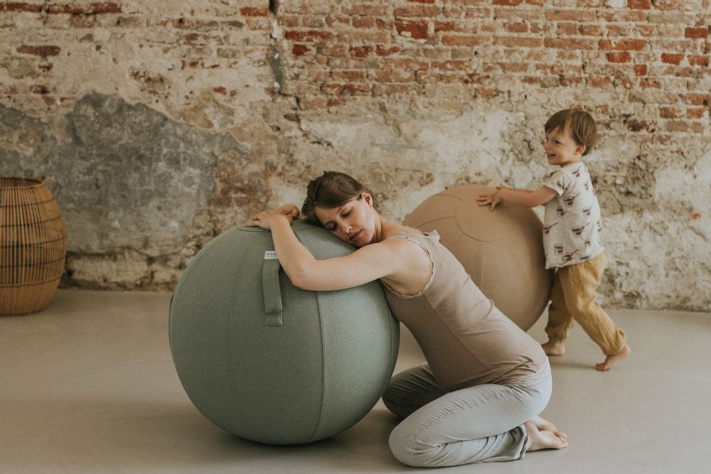 Poufs - VLUV SOVA balle assise en tissu - VLUV