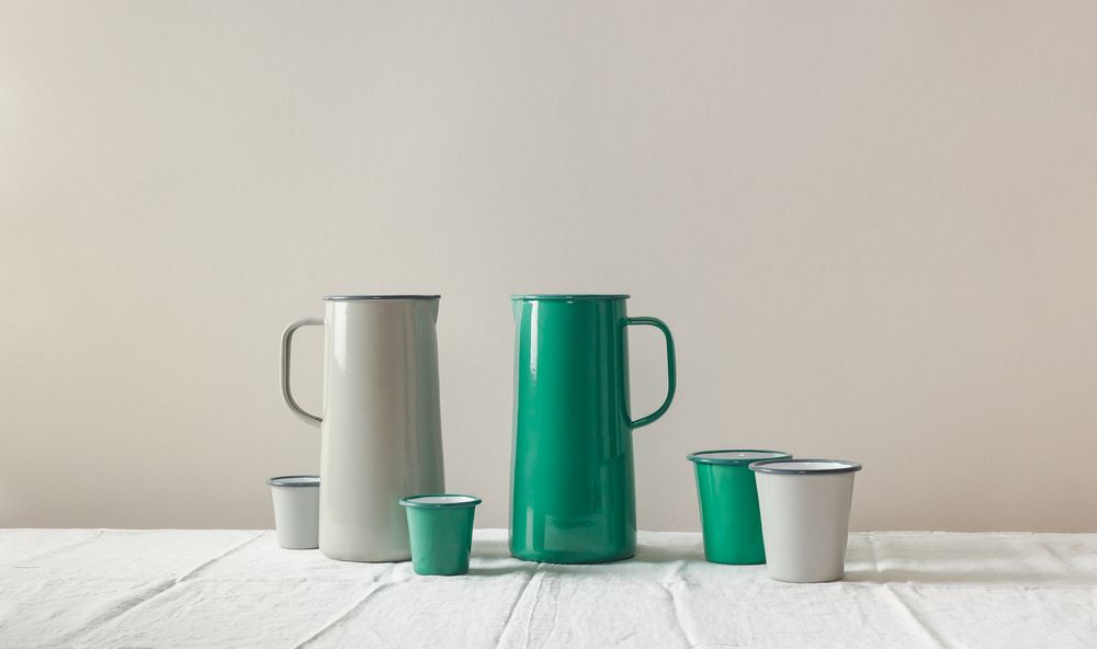 Kitchens furniture - Spring Green & Oyster Grey - FALCON ENAMELWARE