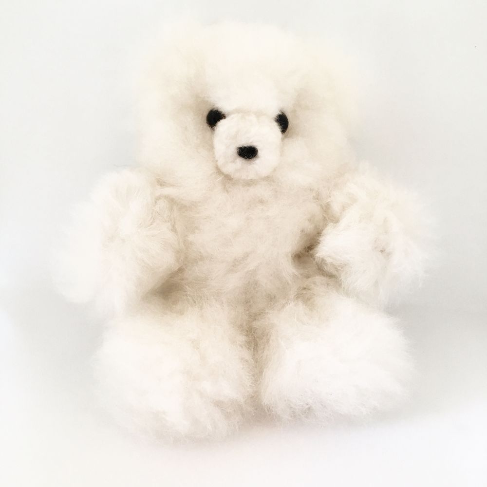 Gifts - Natural alpaca fur teddy bear. - INATA