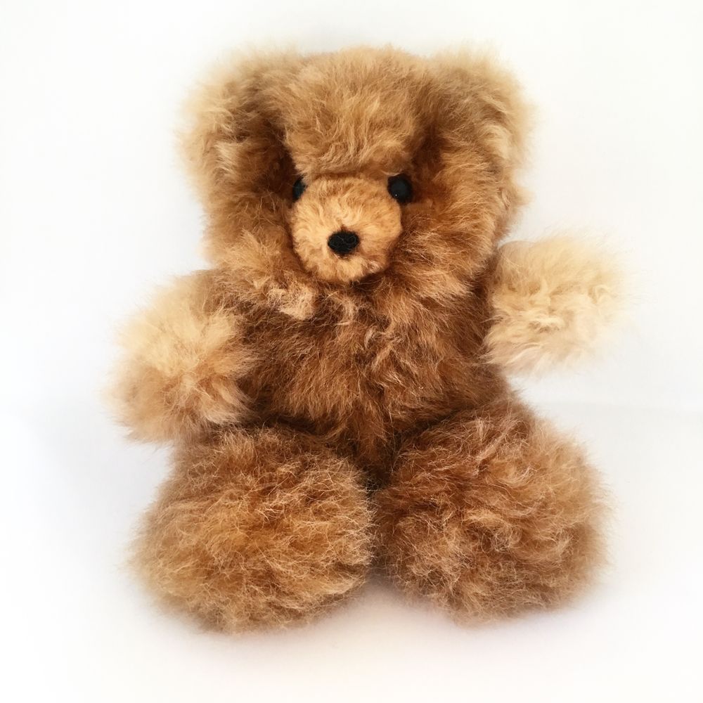 Gifts - Natural alpaca fur teddy bear. - INATA