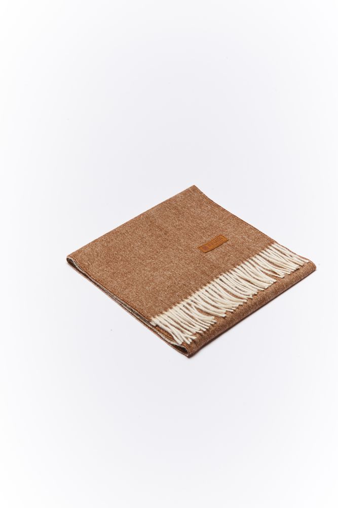 Scarves - Two-tone Baby Alpaca Scarf. - INATA
