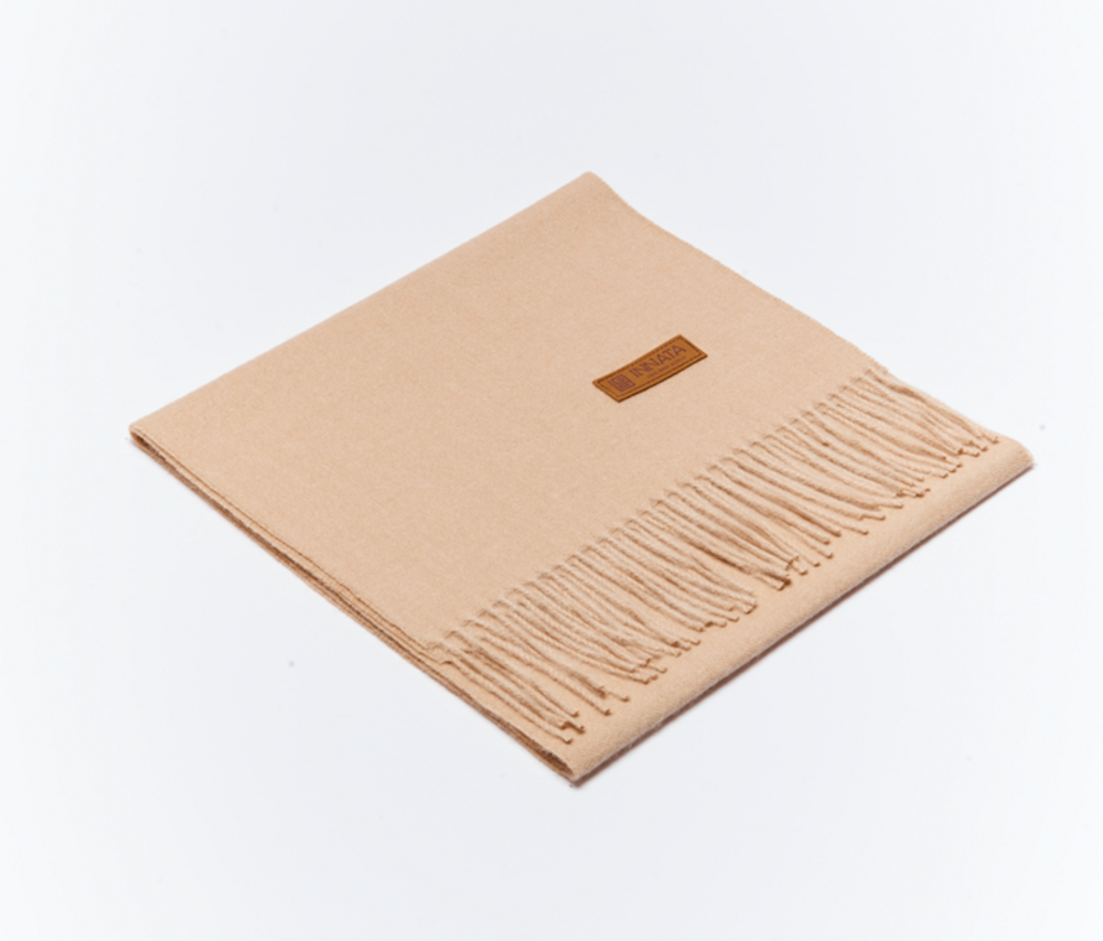 Scarves - Natural Baby Alpaca Essential Scarf - INATA