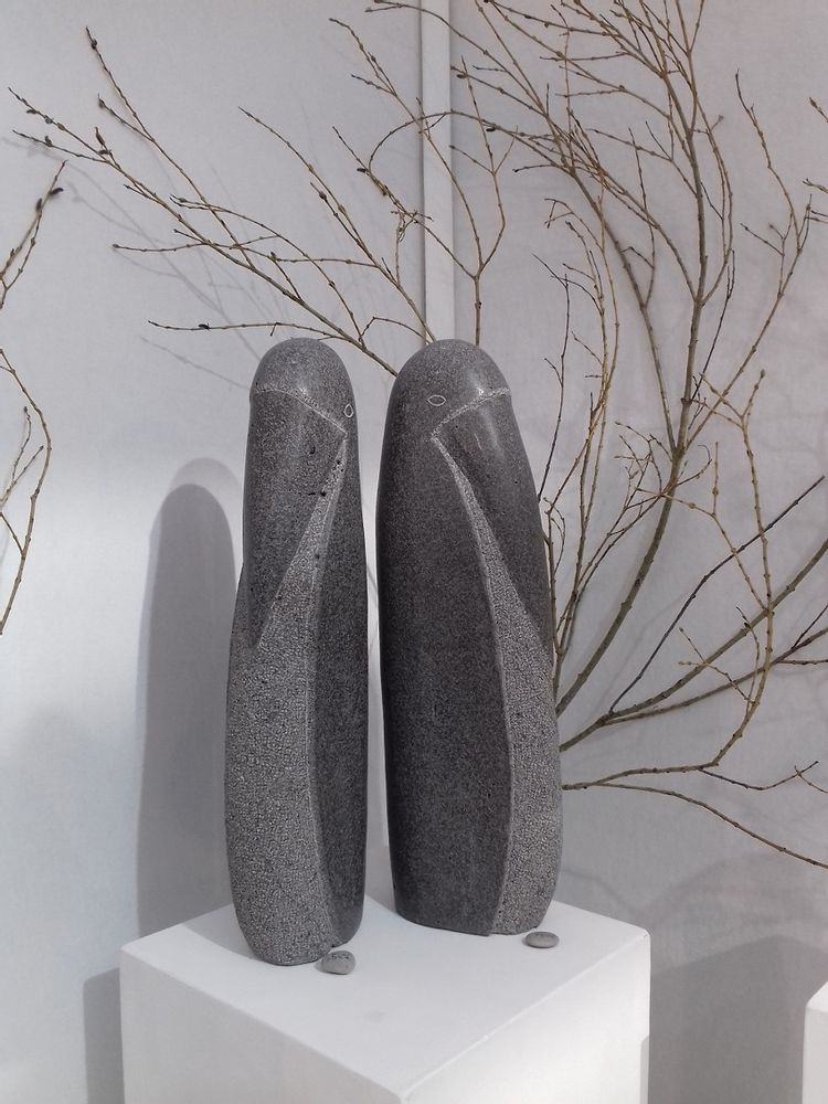 Sculptures, statuettes et miniatures - Les Echassiers - LUCIE DELMAS SCULPTURE