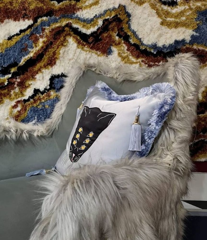 Coussins textile - Nº1 COUSSIN BLEU - RUG'SOCIETY