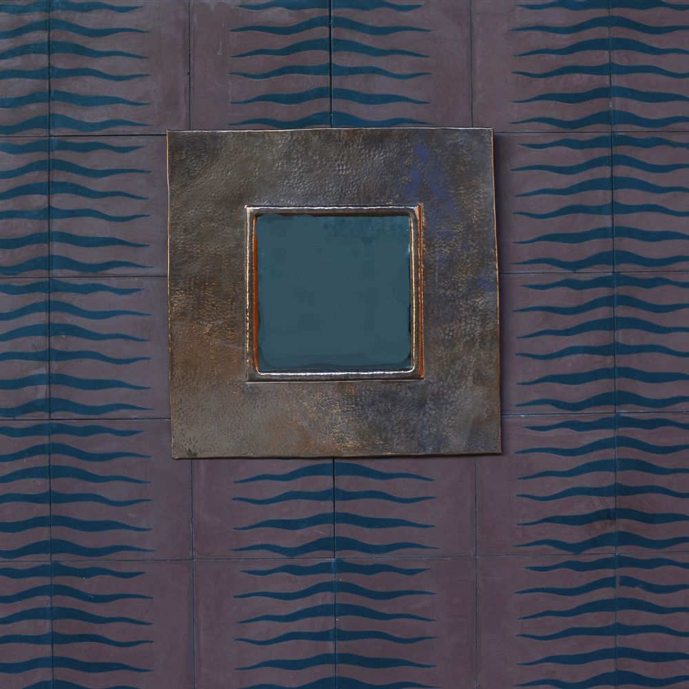 Miroirs - Miroir en verre et fer forgé. - EMERY&CIE
