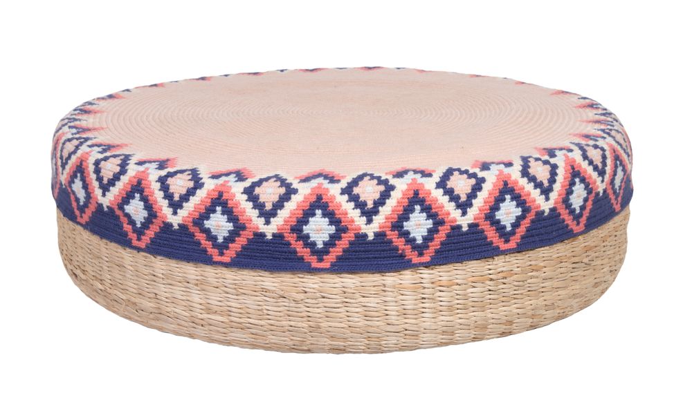 Objets de décoration - Pouf Péruvien fait main Rose - D.A.R. PROYECTOS