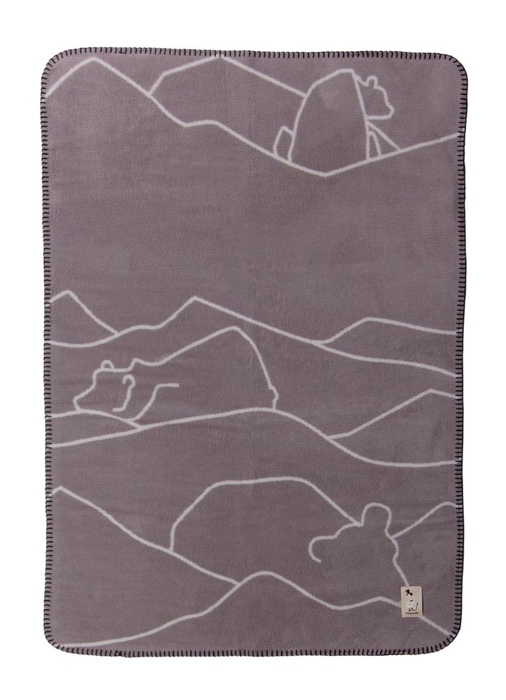 Gifts - Polar Bear designer junior blanket in soft organic cotton - FABGOOSE