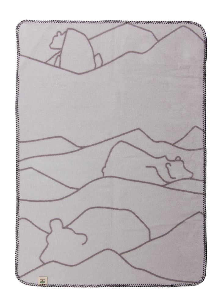 Gifts - Polar Bear designer junior blanket in soft organic cotton - FABGOOSE