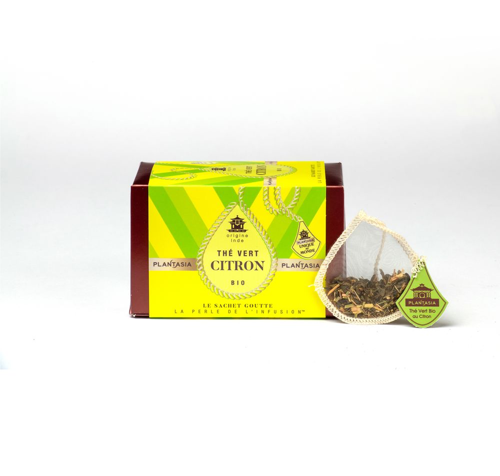 Café et thé - Thé vert au Citron Bio - PLANTASIA