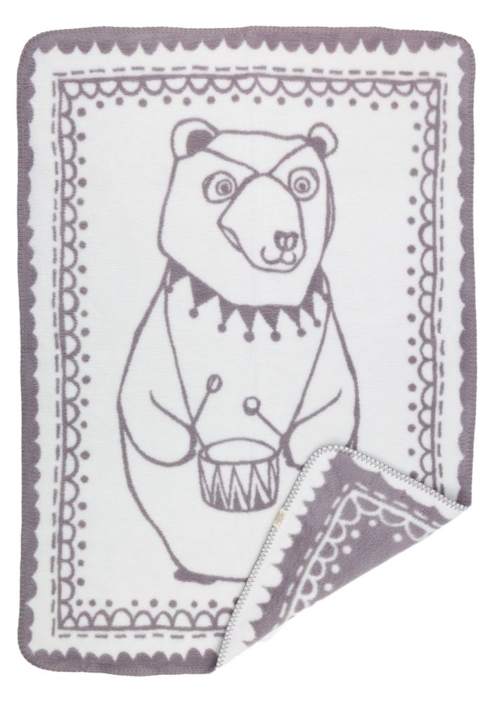kids linen - Circus Bear organic cotton baby blanket - FABGOOSE