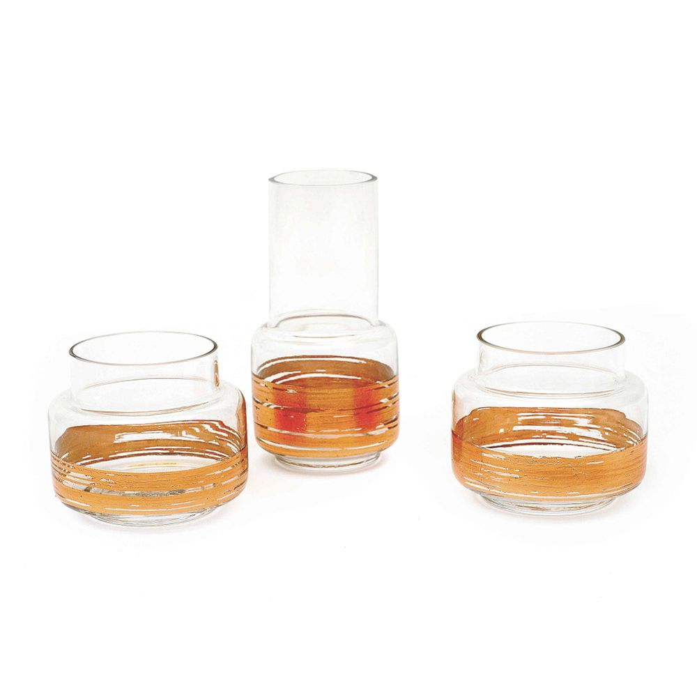 Glass - Set of 3 Vases - ZARINA