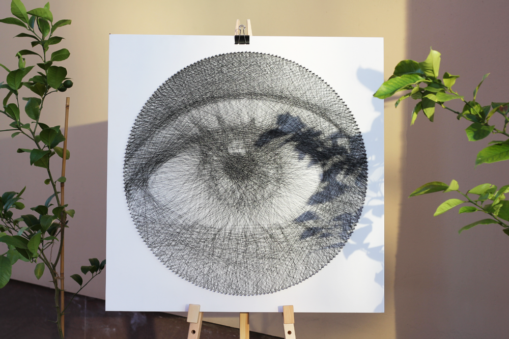 Other wall decoration - Art-Canvas "eye" Wall decoration - STRING THEORY